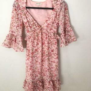 For love and lemons pink mini dress